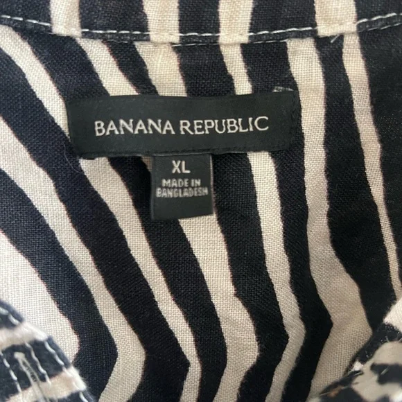 Banana Republic Black and White Zebra romper - Picture 4 of 8